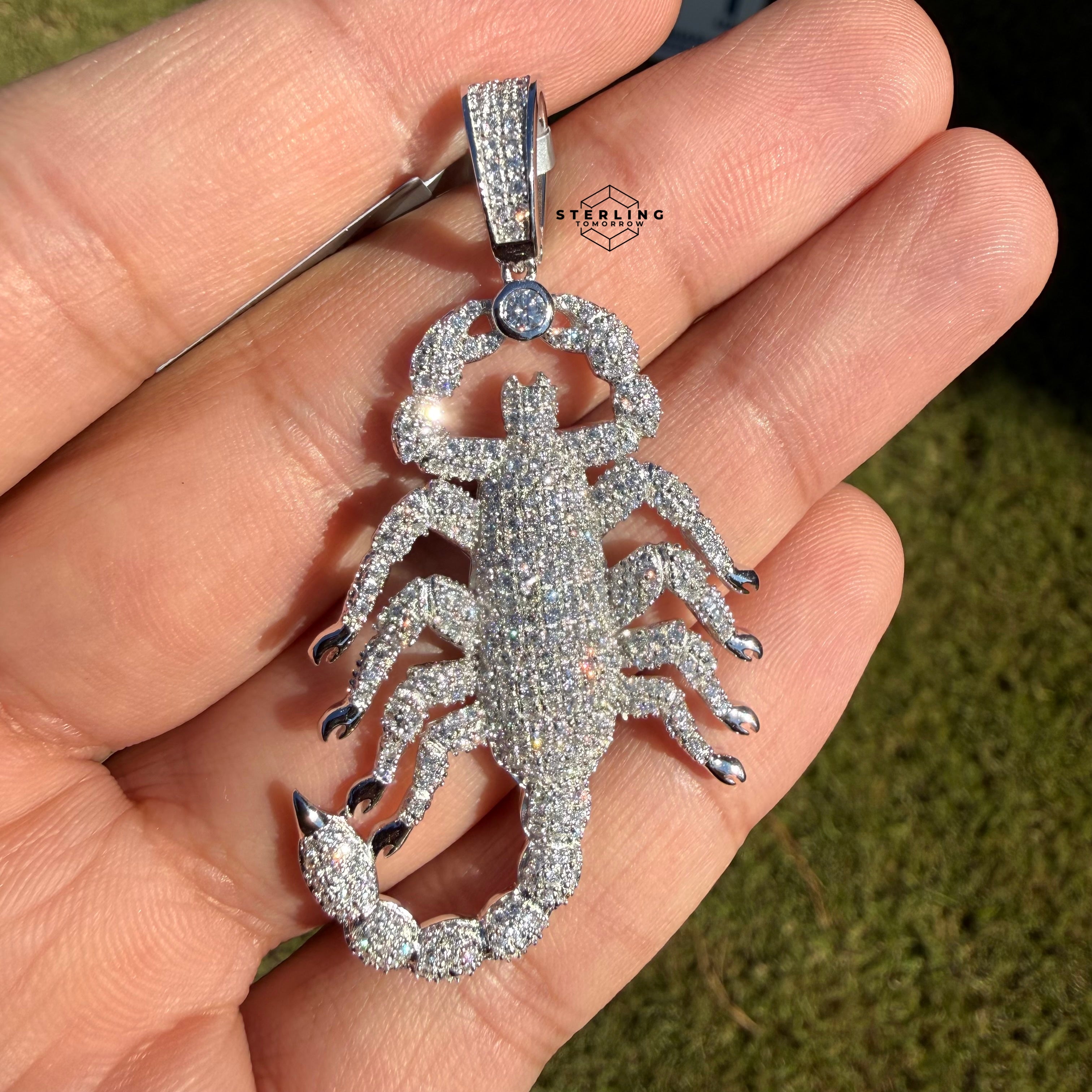 Moissanite Scorpion Iced Pendant