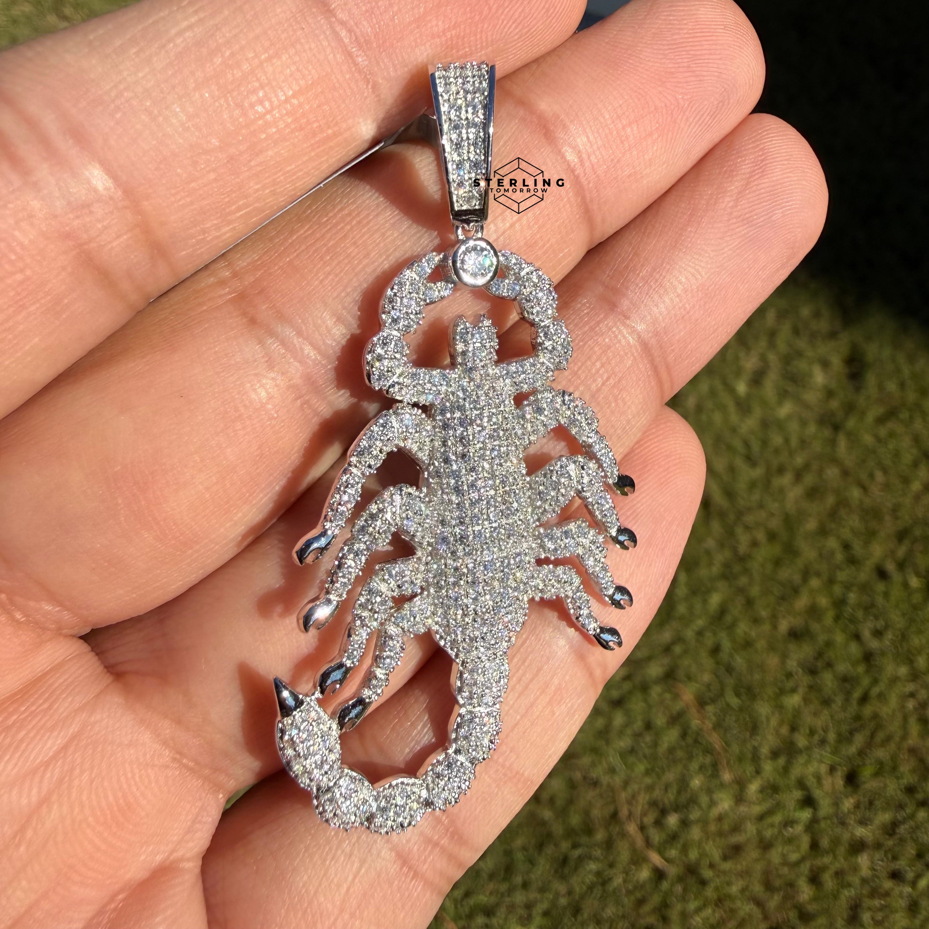 Moissanite Scorpion Iced Pendant