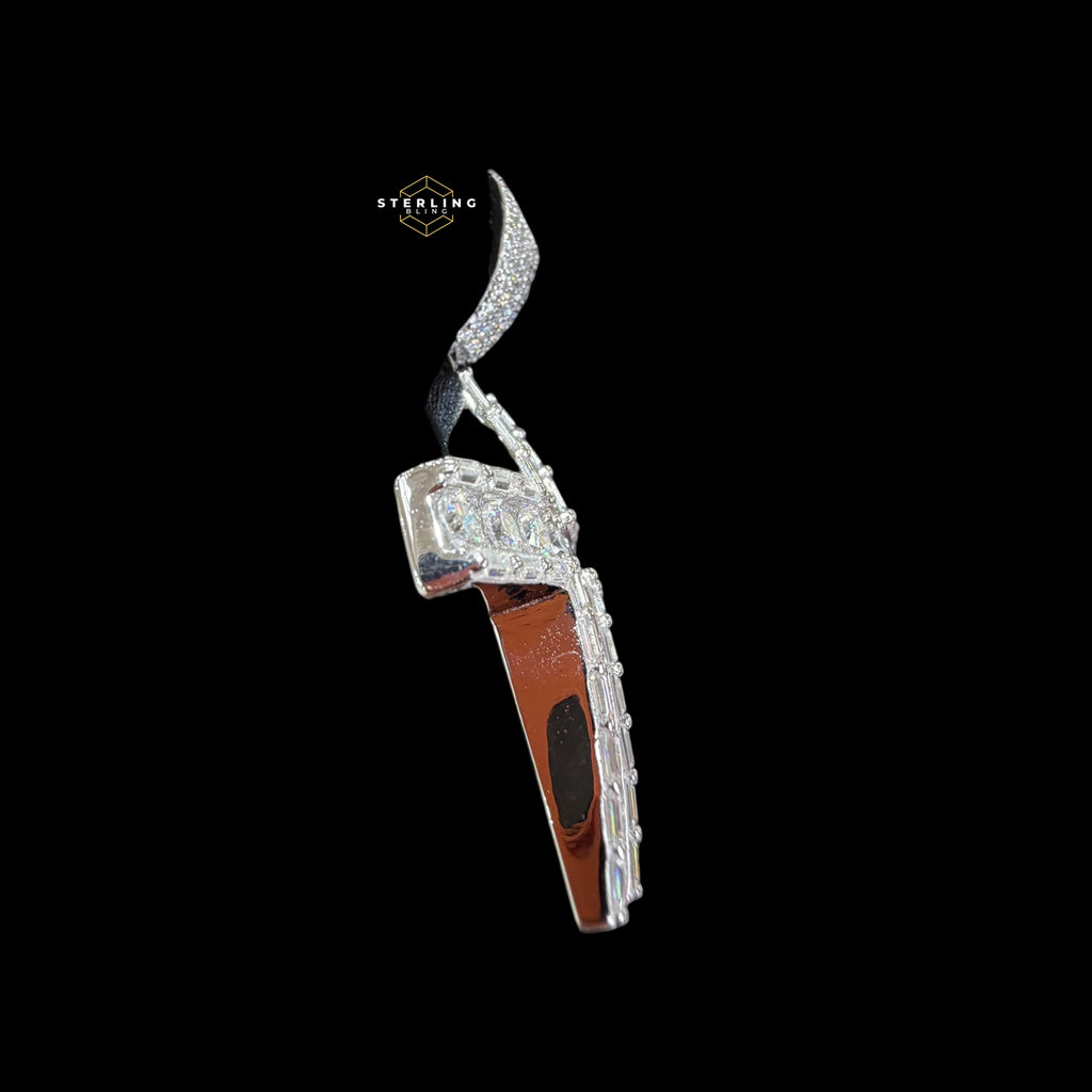 Iced Out Moissanite Cross Pendant 925 Sterling Silver, VVS1 D Color Moissanite Cross Necklace, Hip Hop Cross Pendant for Men, GRA Certified Religious Jewelry