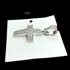 Iced Out Moissanite Cross Pendant 925 Sterling Silver, VVS1 D Color Moissanite Cross Necklace, Hip Hop Cross Pendant for Men, GRA Certified Religious Jewelry
