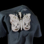 Iced Out Butterfly Skull Pendant