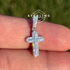 Small Moissanite Cross Pendant Fine Jewelry