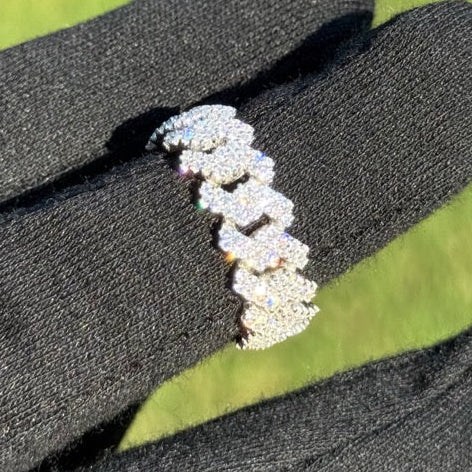 Cuban-Link Moissanite Ring