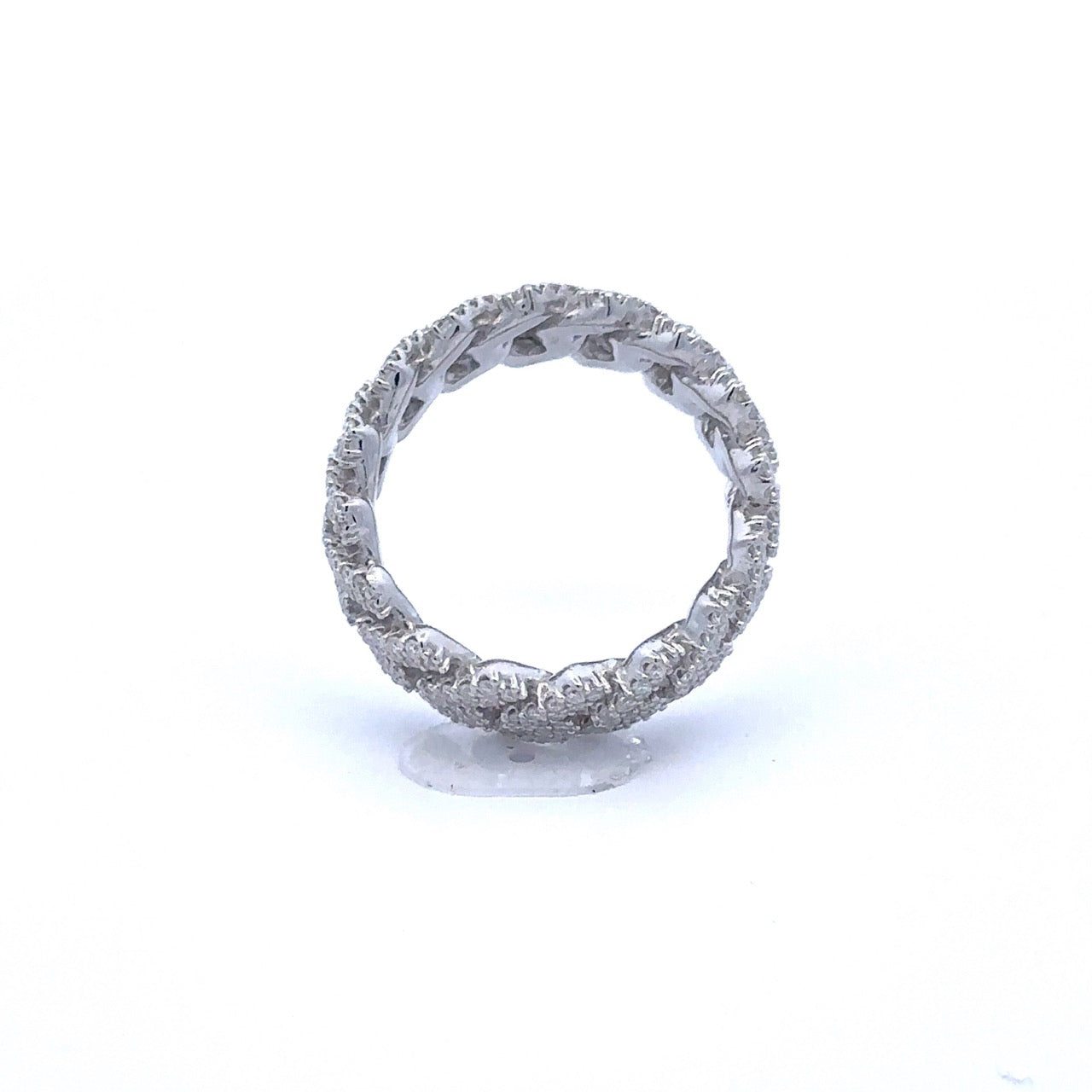 Cuban-Link Moissanite Ring