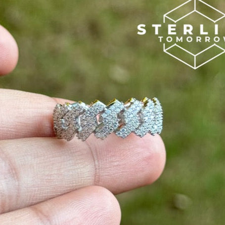 Cuban-Link Moissanite Ring