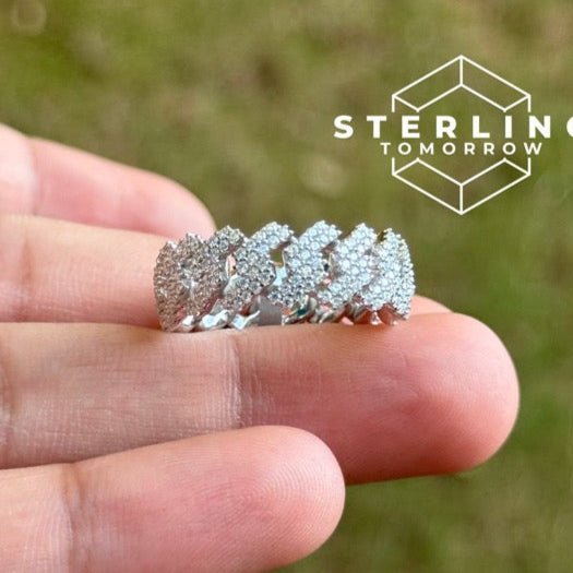 Cuban-Link Moissanite Ring