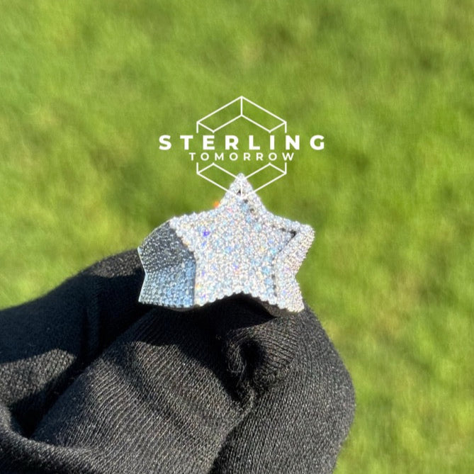 Star Moissanite Men's Ring