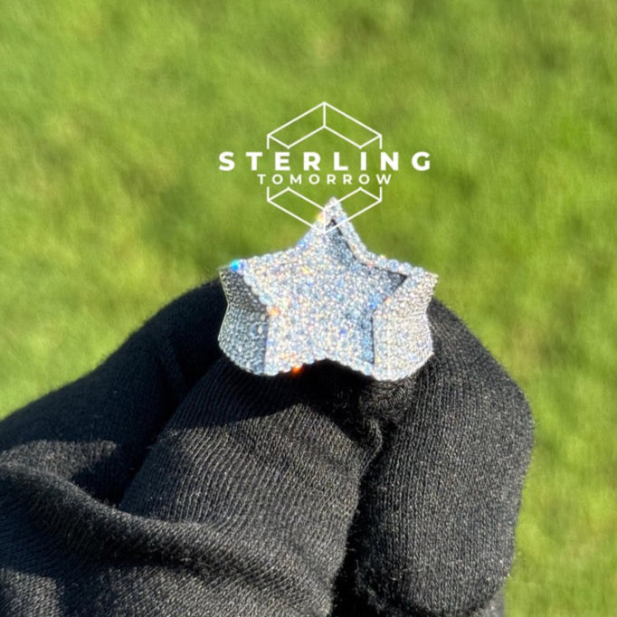 Star Moissanite Men's Ring