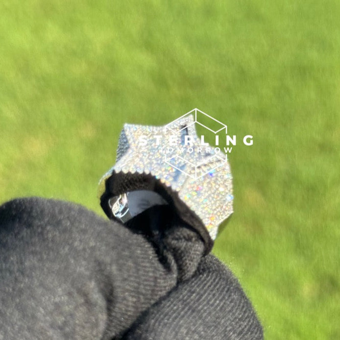 Star Moissanite Men's Ring