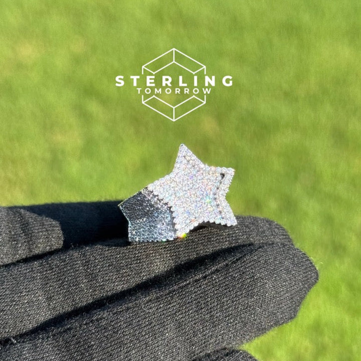 Star Moissanite Men's Ring