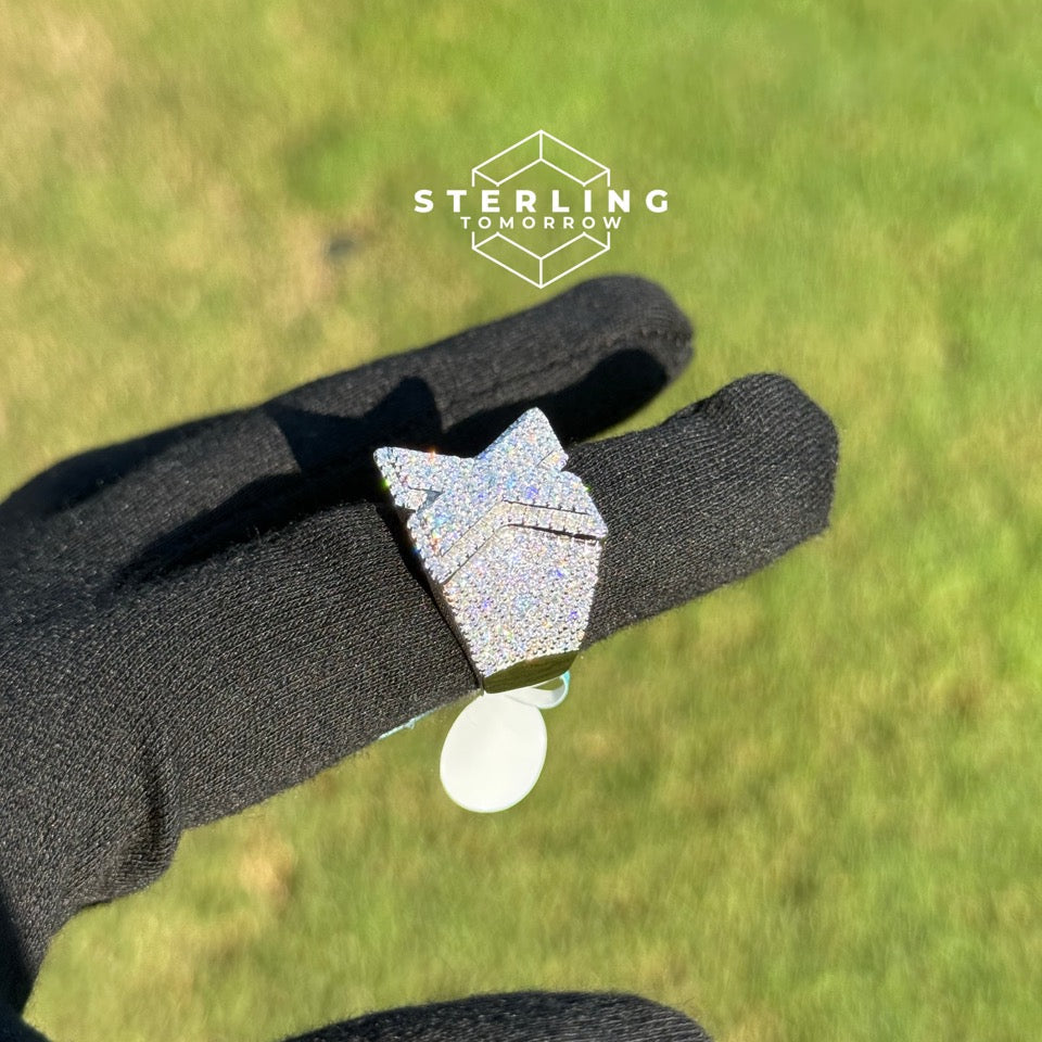 "X" Moissanite Men's Ring