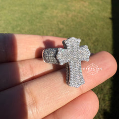 Cross Moissanite Ring