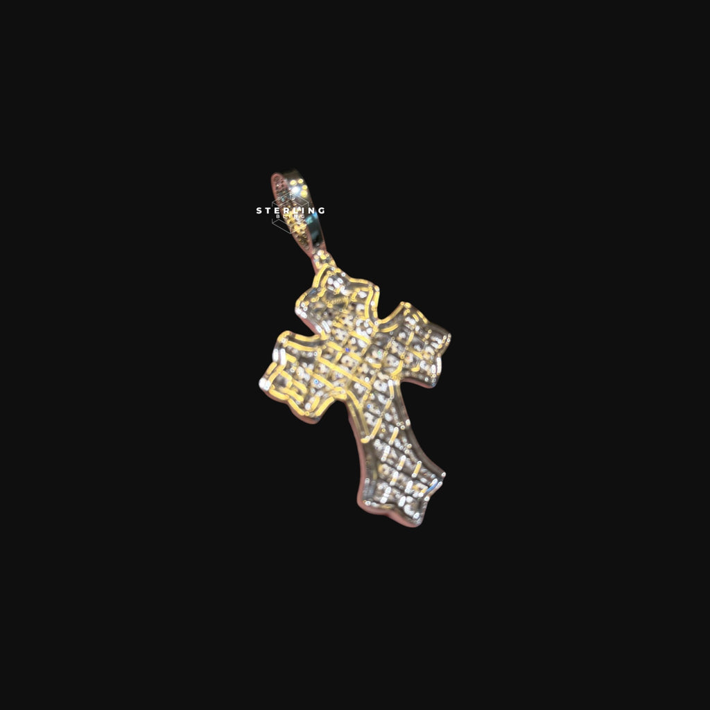 Moissanite Gothic Cross Pendant