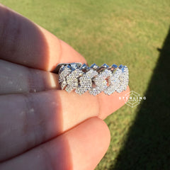 Cuban-Link Moissanite Ring