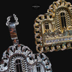 Cuban Link Style Iced Out Last Supper Pendant Necklace Gold or Silver, CZ Diamond Jesus Religious Pendant, Christian Hip Hop Jewelry