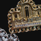 Cuban Link Style Iced Out Last Supper Pendant Necklace Gold or Silver, CZ Diamond Jesus Religious Pendant, Christian Hip Hop Jewelry