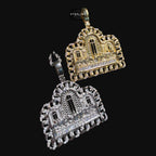 Cuban Link Style Iced Out Last Supper Pendant Necklace Gold or Silver, CZ Diamond Jesus Religious Pendant, Christian Hip Hop Jewelry