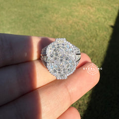 $ Dollar Sign Moissanite Ring - Size 9