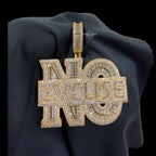 NO EXCUSE Pendant 14k Gold Finish