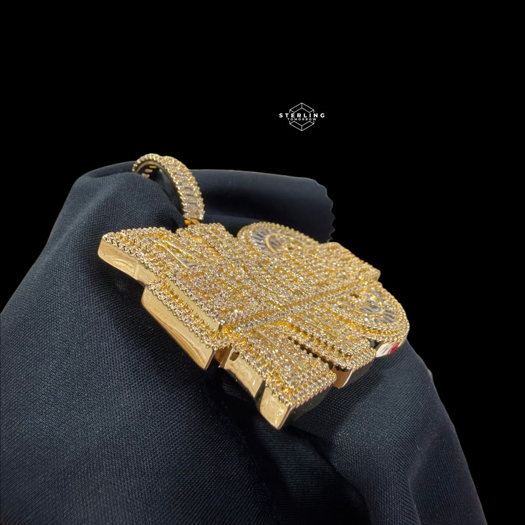 NO EXCUSE Pendant 14k Gold Finish