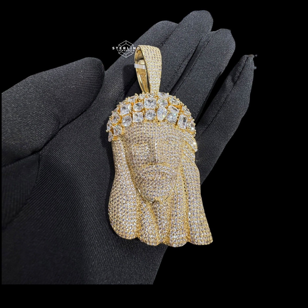 Gold Iced Out Jesus Multicut