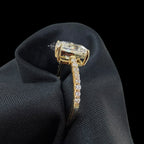2.5 CTW Radiant Cut Moissanite Engagement Ring 14k Gold over 925 Sterling Silver