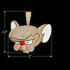 Gold Cartoon Mouse Pendant