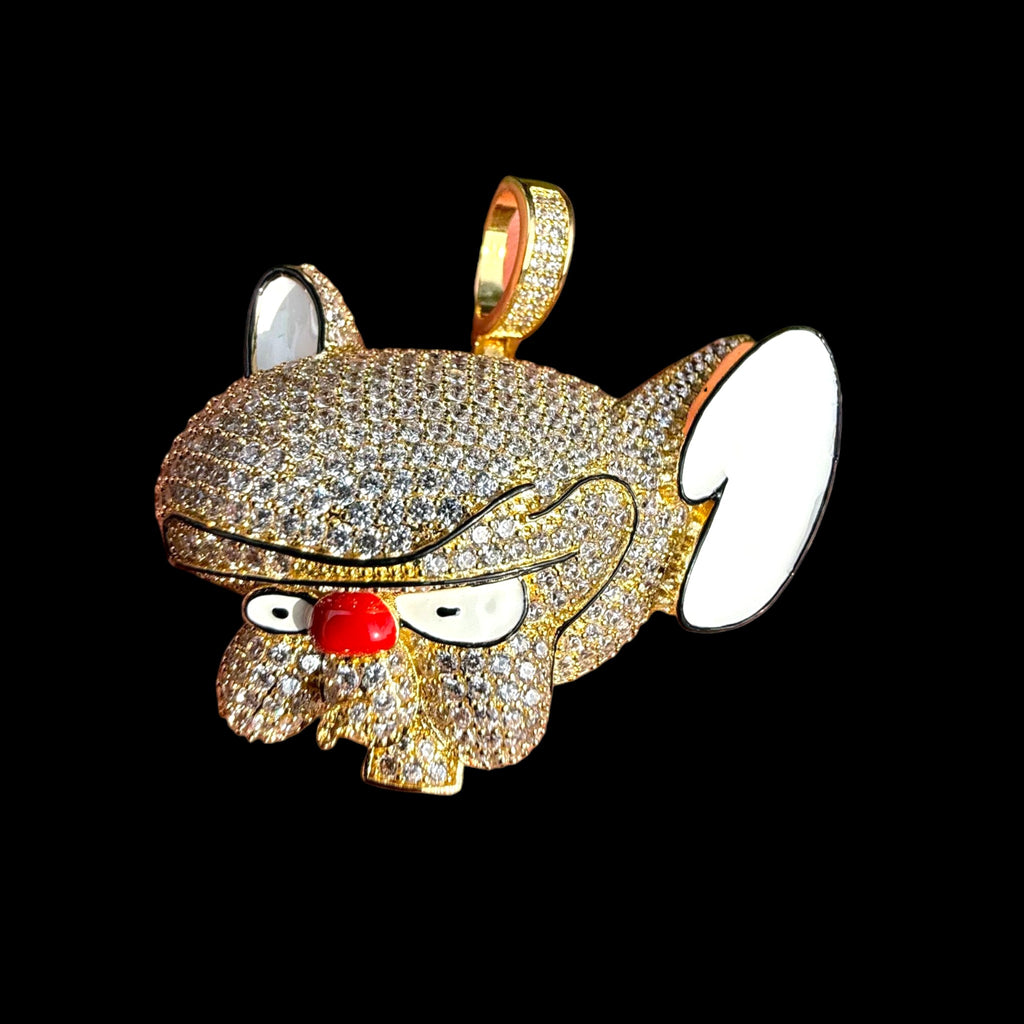 Gold Cartoon Mouse Pendant