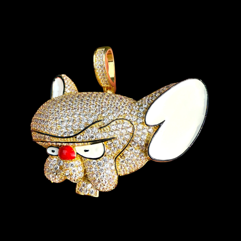 Gold Cartoon Mouse Pendant