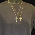 Iced Out Jesus Cross Crucifix Pendant