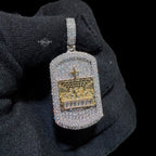 Iced Out Last Supper Dog Tag Pendant