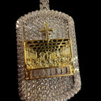 Iced Out Last Supper Dog Tag Pendant