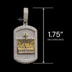 Iced Out Last Supper Dog Tag Pendant