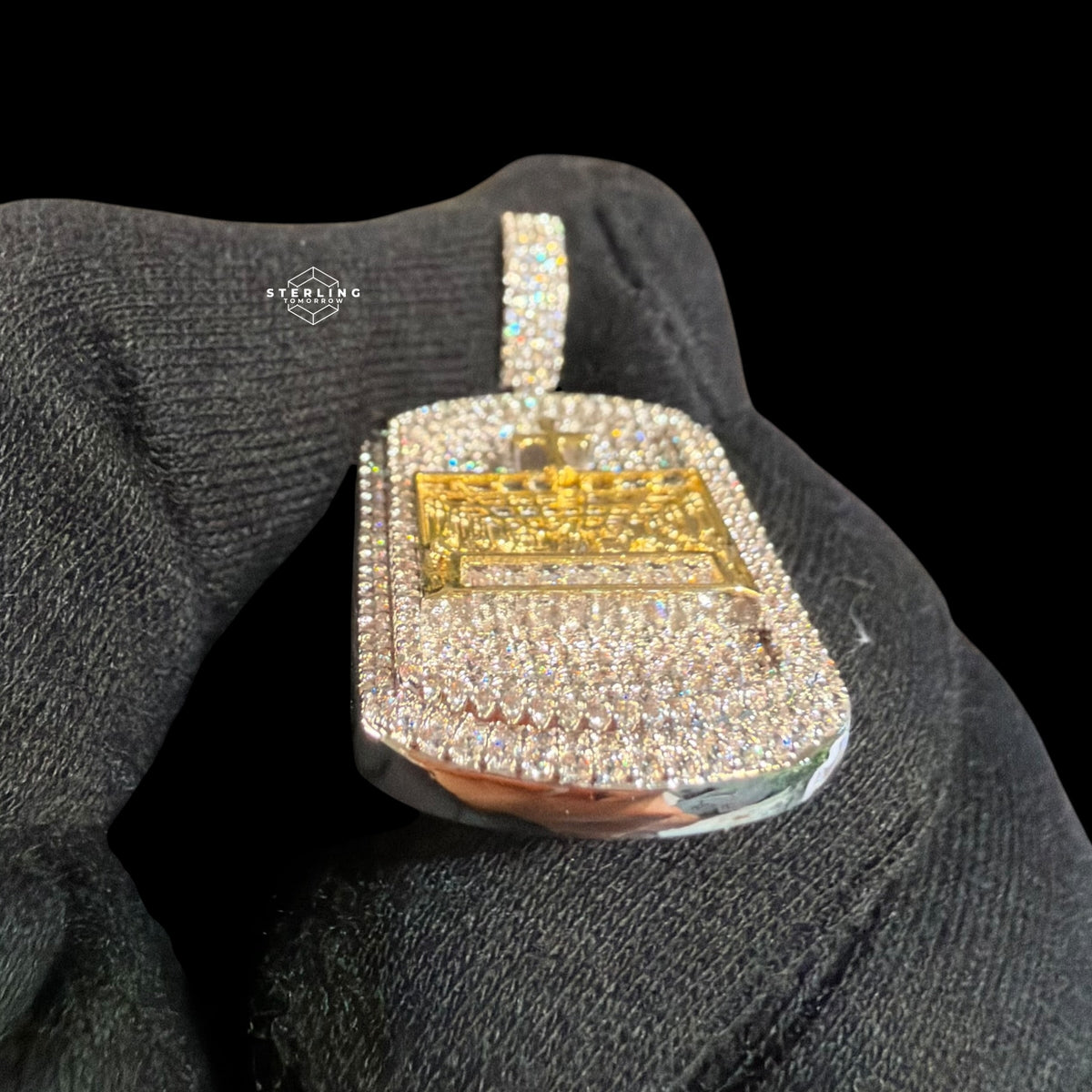 Iced Out Last Supper Dog Tag Pendant