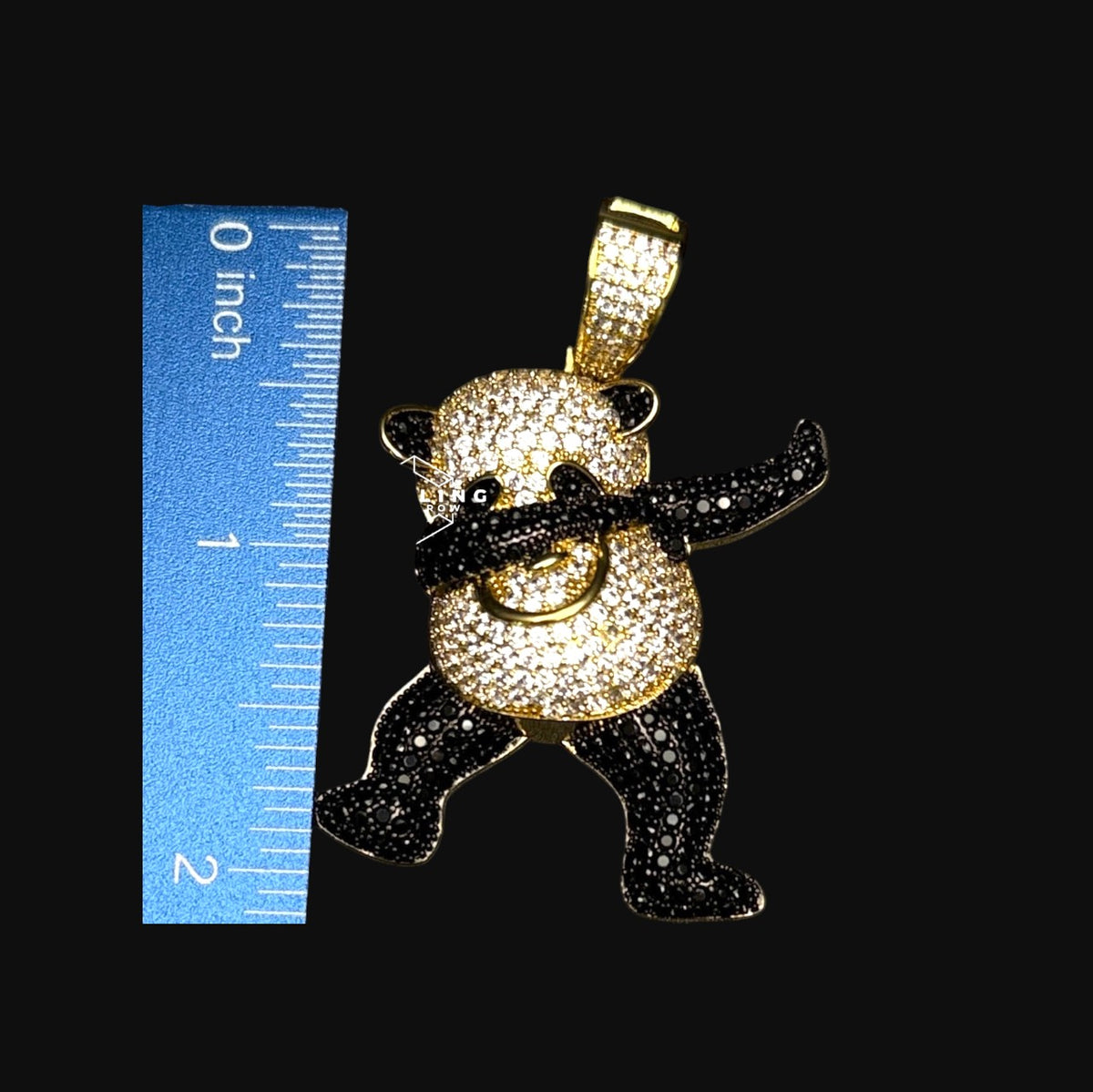 Dancing Panda Iced Out Pendant
