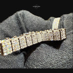 Moissanite Tennis Cross Iced Out Sides Pendant