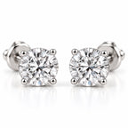 5mm Lab Diamond Earrings 925 / 1 CTW