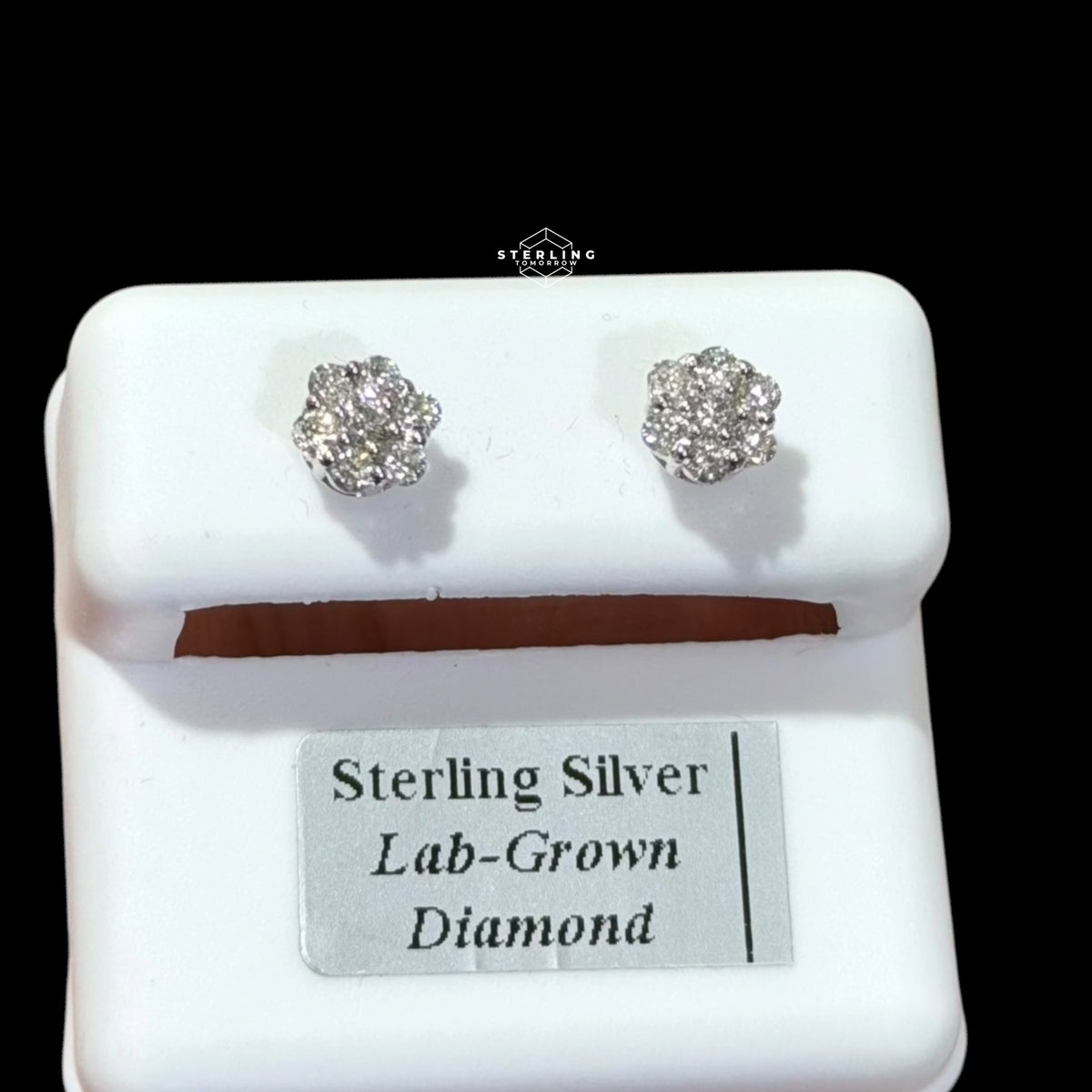 6mm 6 Point Star Lab Grown Diamond Earrings