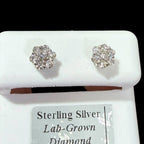 6mm 6 Point Star Lab Grown Diamond Earrings