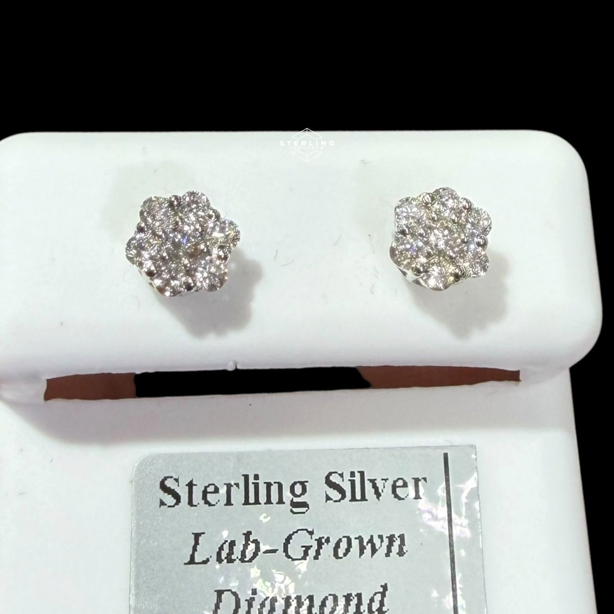 6mm 6 Point Star Lab Grown Diamond Earrings