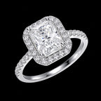 Radiant Cut Moissanite Ring