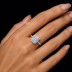 Radiant Cut Moissanite Ring