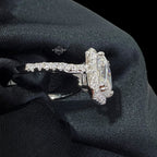 Radiant Cut Moissanite Ring