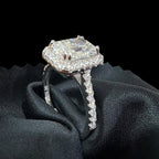 Radiant Cut Moissanite Ring