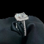 Radiant Cut Moissanite Ring
