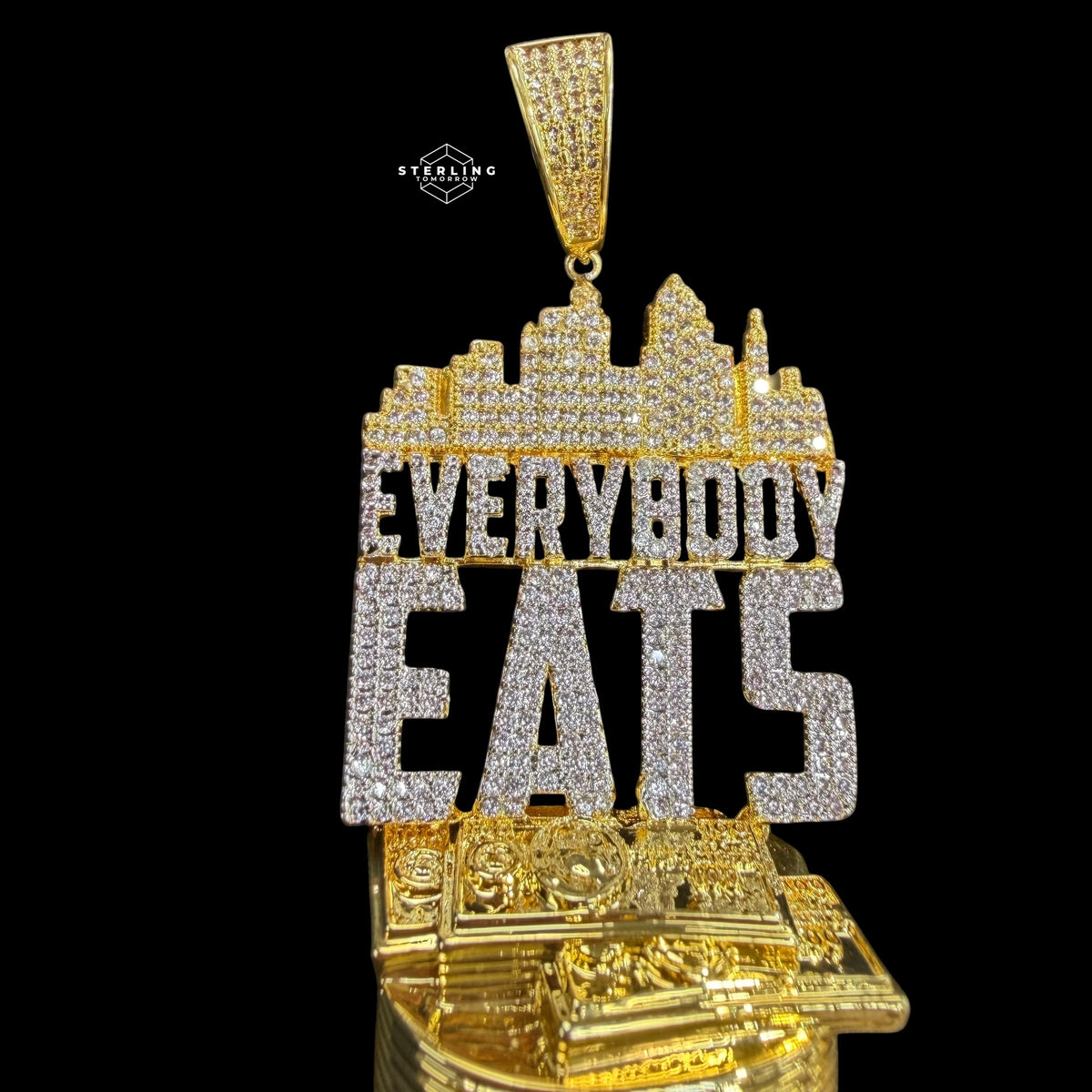 Everybody Eats Money City Iced Out Pendant