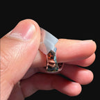Moissanite Upside Down Pointer Mens Ring