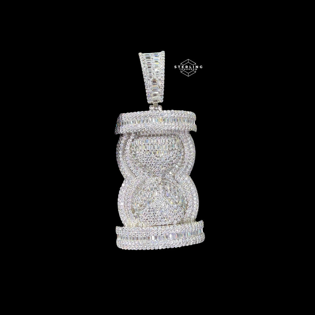 Moissanite Hour Glass Pendant