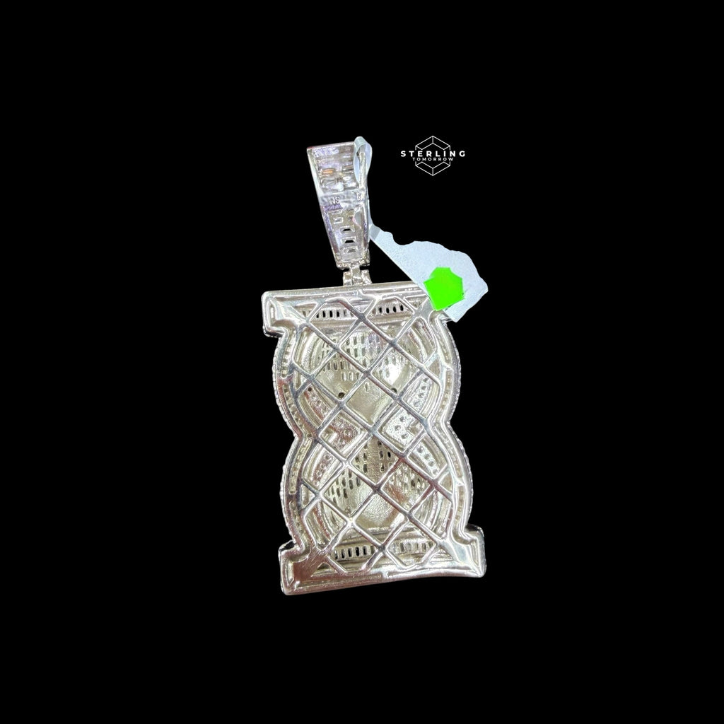 Moissanite Hour Glass Pendant