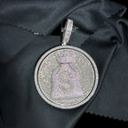 Moissanite Spinning Money Bag Pendant
